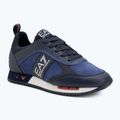 EA7 Emporio Armani fekete-fehér szarvasbőr cipő sky captain / mély kobalt / ásványi cipő