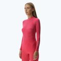 Női termoaktív felső UYN Elevation Biomorph LS Turtle Neck pink yarrow 4