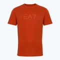 Férfi EA7 Emporio Armani Visibility Cotton Crew póló rooibos tea póló