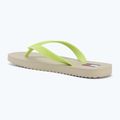 Női flip-flop papucsok Tommy Jeans Logo Summer white clay/lime essence 3