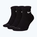 Nike Everyday Plus Cushioned Ankle zokni 3 pár black/white