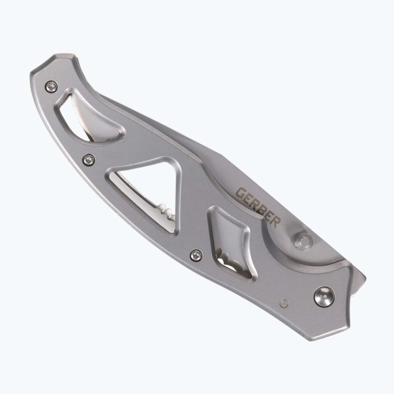 Gerber Paraframe II Folder Tourist Knife Turista kés fogazott ezüst 31-003619 2