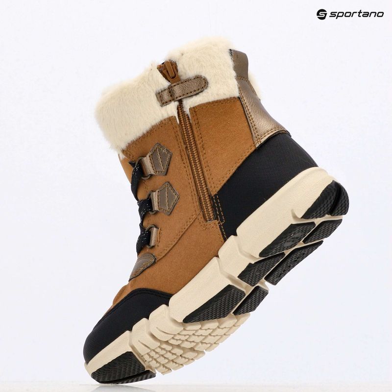 Geox Flexyper ABX whisky / fekete gyermek hócipő 9