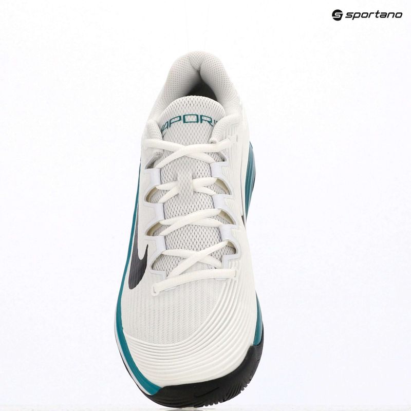Férfi teniszcipő Nike Vapor 12 fehér / fekete / ragyogó smaragdzöld 11