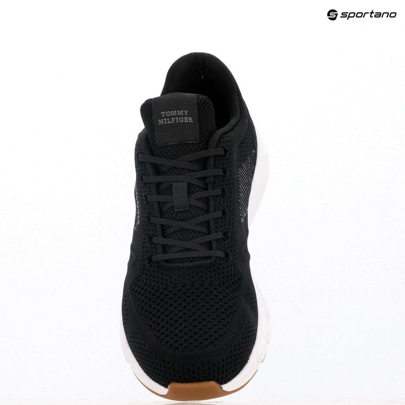 Férfi Tommy Hilfiger Comfort Run Knit fekete cipő 9