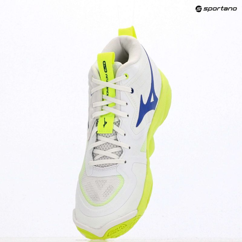 Röplabdacipő Mizuno Wave Momentum Elite Mid white/lightning yellow/dazzling blue 9