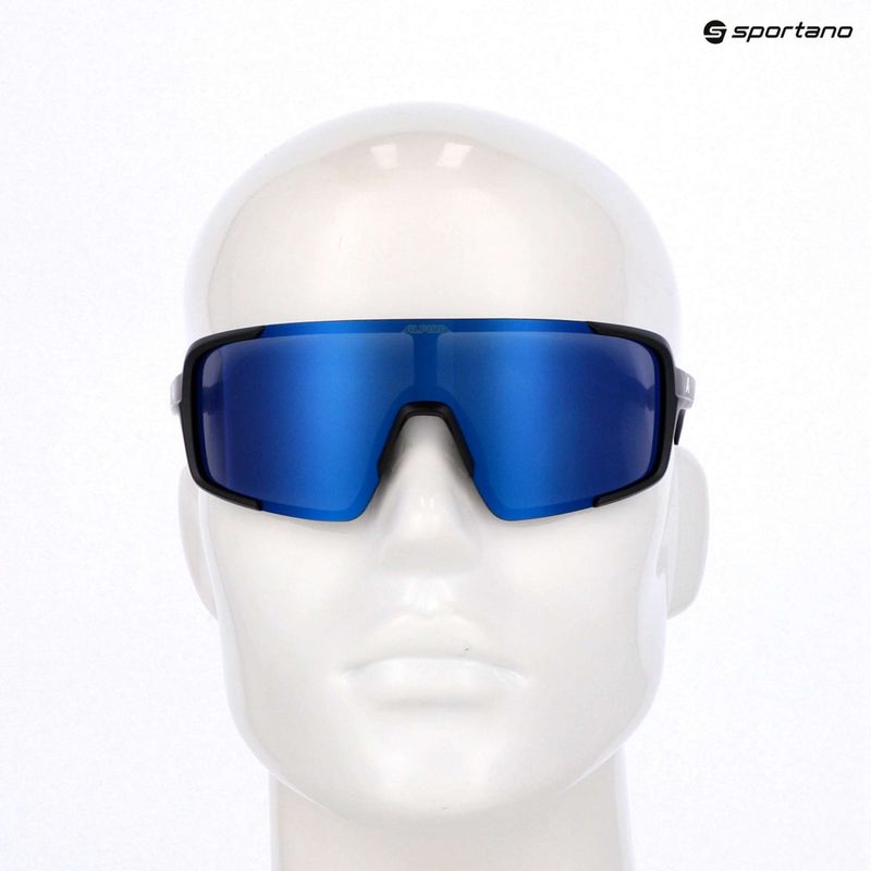 Napszemüveg Alpina Lumin black matt/blue mirror 7