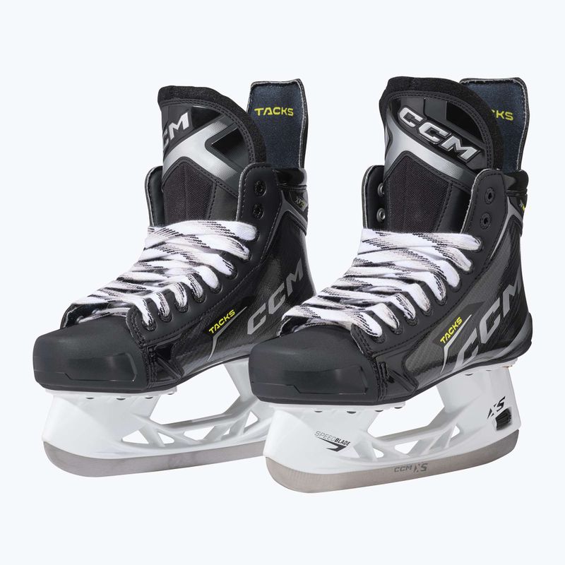Férfi hokikorcsolya CCM Tacks XF70 SR fekete 2