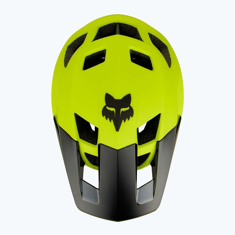 Fox Racing Dropframe kerékpáros sisak fluoreszkáló sárga 5