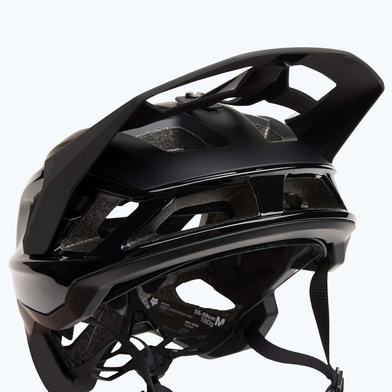 Fox Racing Speedframe Pro matt fekete kerékpáros sisak 6
