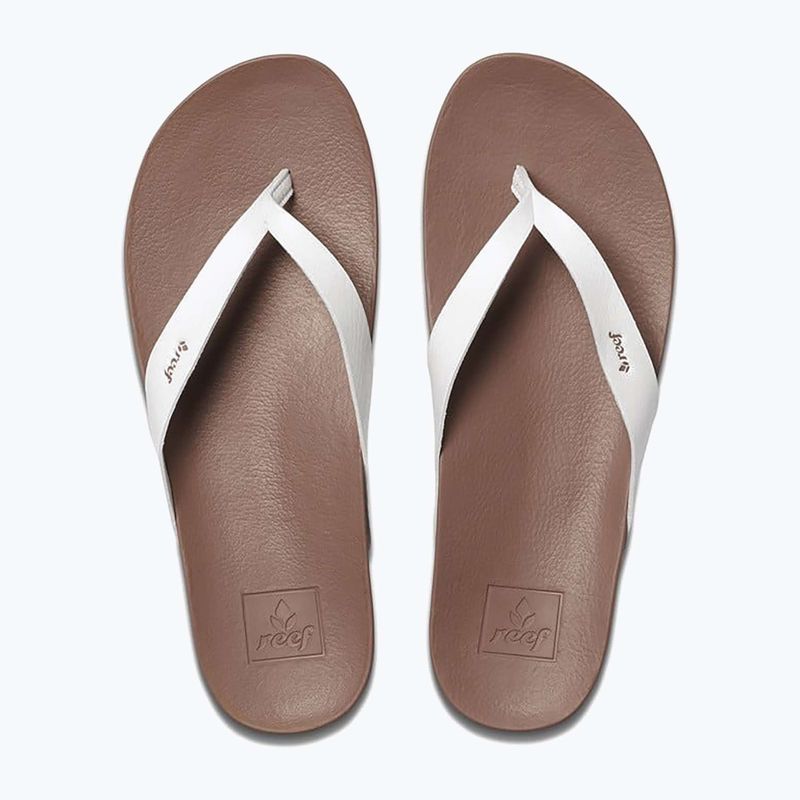 Női REEF Cushion Cloud flip flop fehér és barna RF0A3FDSCLD 11
