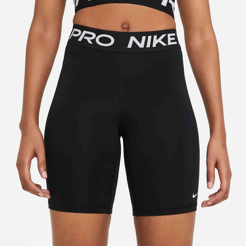Női edzőnadrág Nike Pro 365 8" fekete/fehér 3