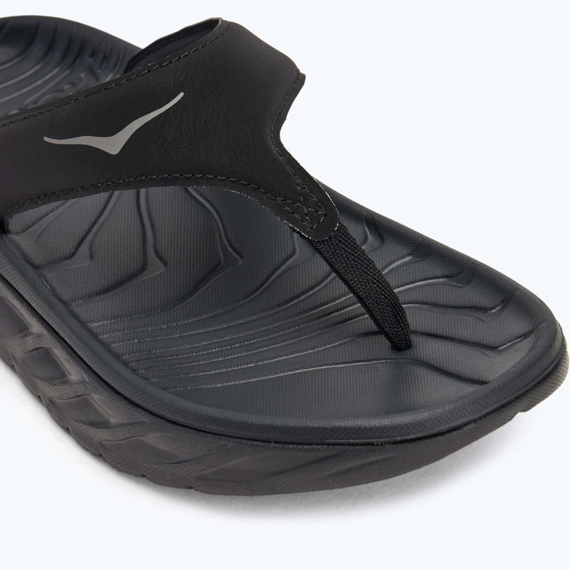 Női HOKA Ora Recovery Flip Flops fekete/sötét sirály szürke 7