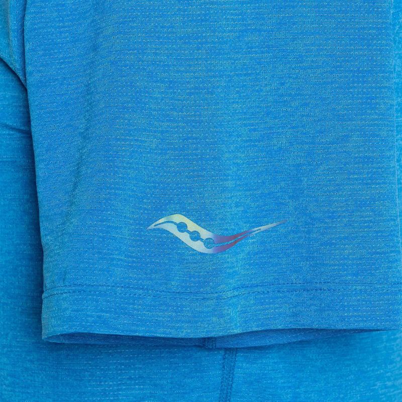 Férfi futópóló Saucony Stopwatch cobalt heather 5