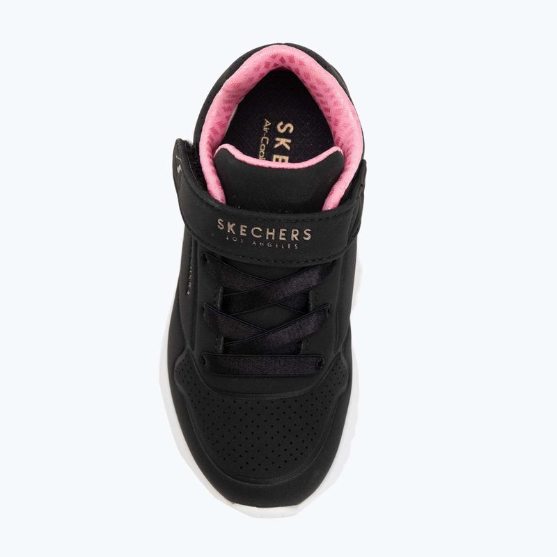 Gyerekcipők SKECHERS Uno Lite fekete/rózsaarany 5