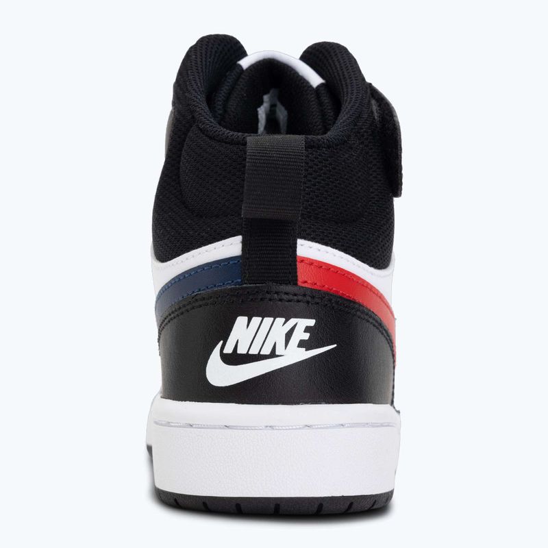 Nike Court Borough Mid cipő 2 white/white/black/university red 6