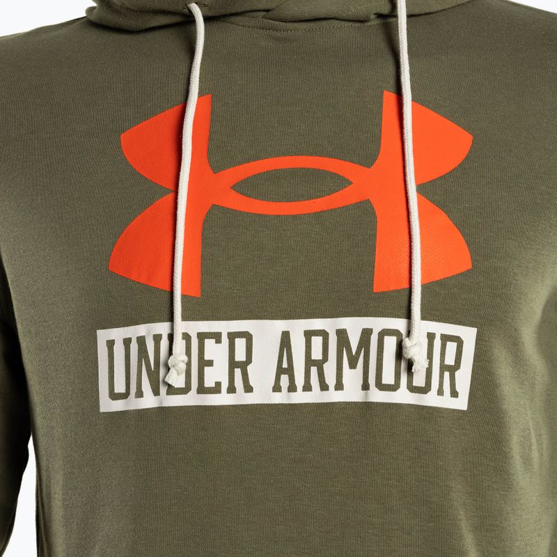 Under Armour férfi edzőpulóver Rival Terry logo zöld 1370390-361 3
