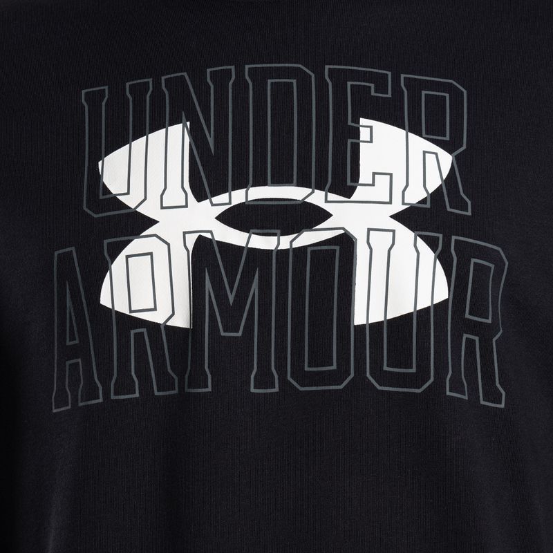 Under Armour férfi edző pulóver Rival Terry Logo Crew fekete 1370391-001 3