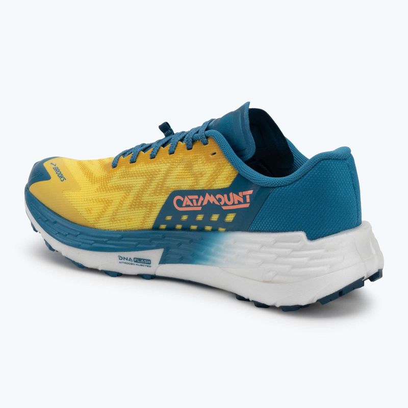 Brooks Catamount 4 férfi futócipő quince/ celestial/ neo ember 3