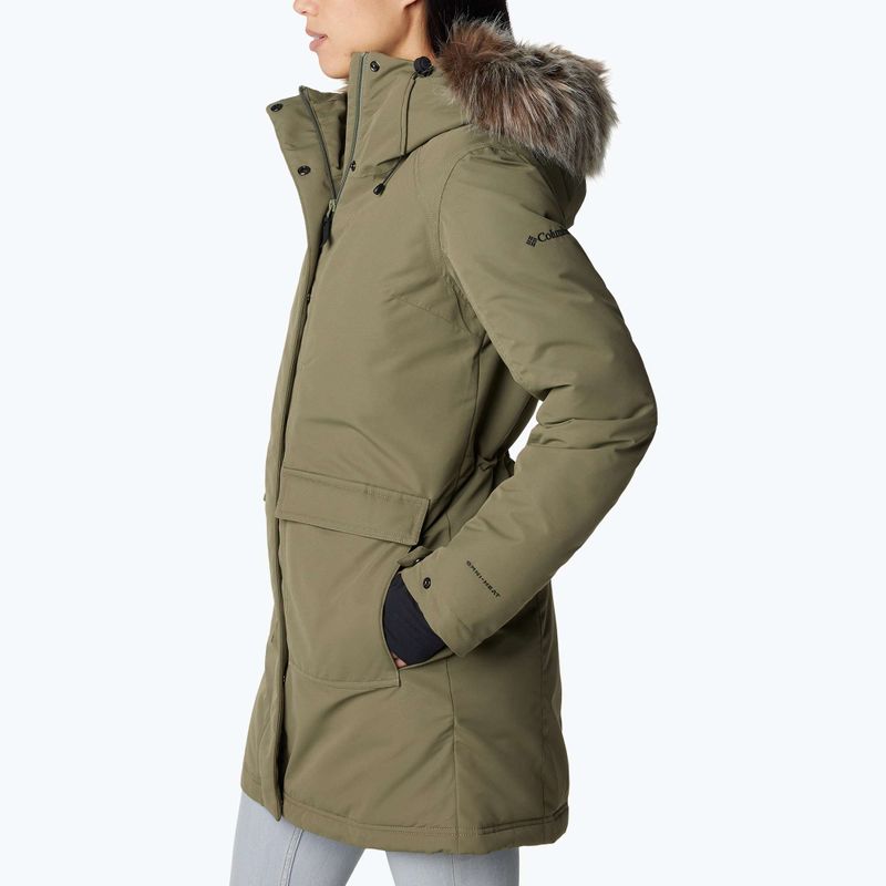 Płaszcz ocieplany damski Columbia Little Si II Ins Parka stone green 3