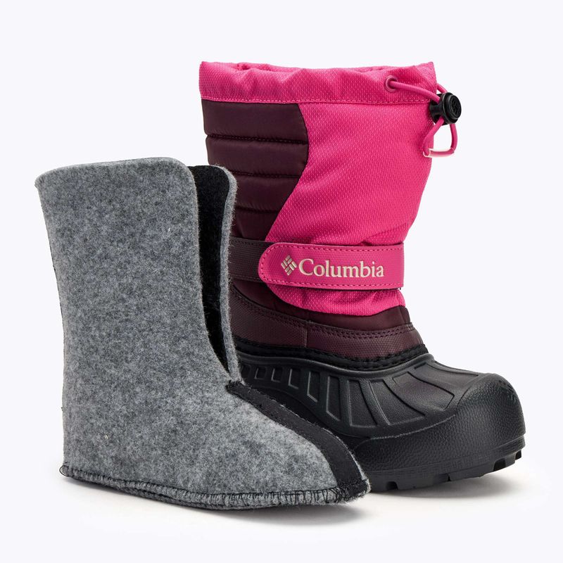 Columbia Powderbug Snowlite pink ice/ moonvista gyermek hócipő 8