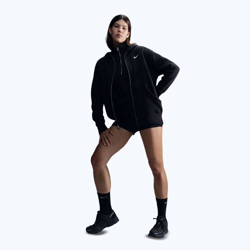 Női pulóver Nike Sportswear Phoenix Fleece black/sail 2