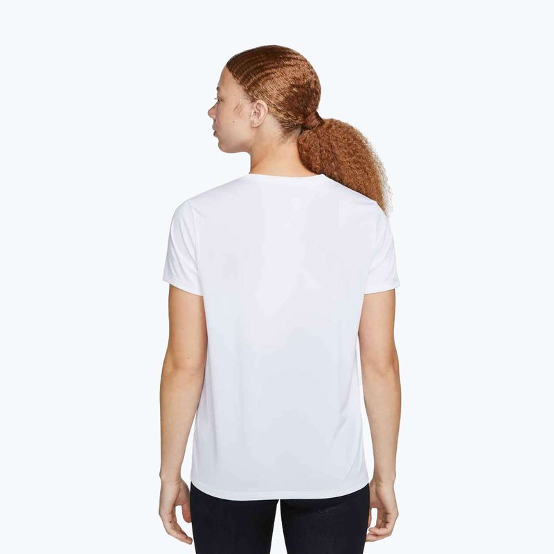 Női edzőpóló Nike Dri-Fit white/black 3