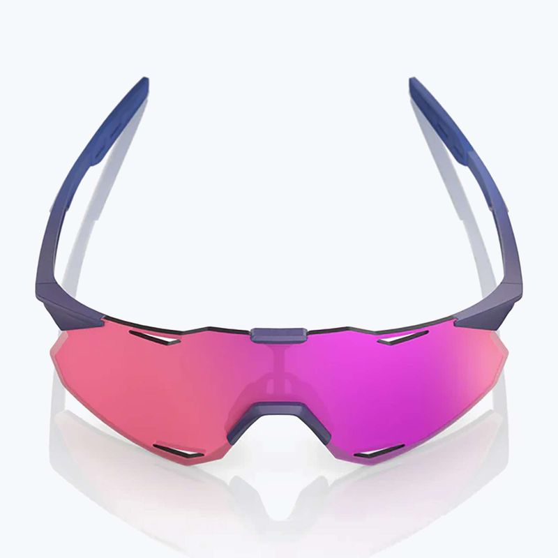 Napszemüveg 100% Hypercraft XS satin storm metallic/purple mirror 3