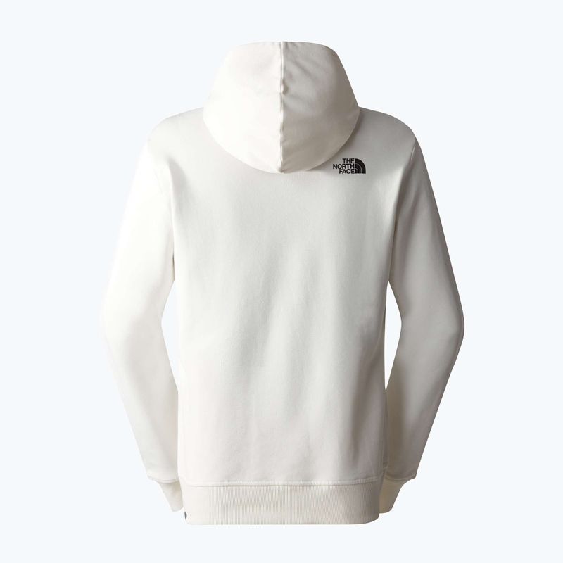 Férfi The North Face Standard Hoodie gardenia fehér/szénbarna víz torzítás nyomtatással 5