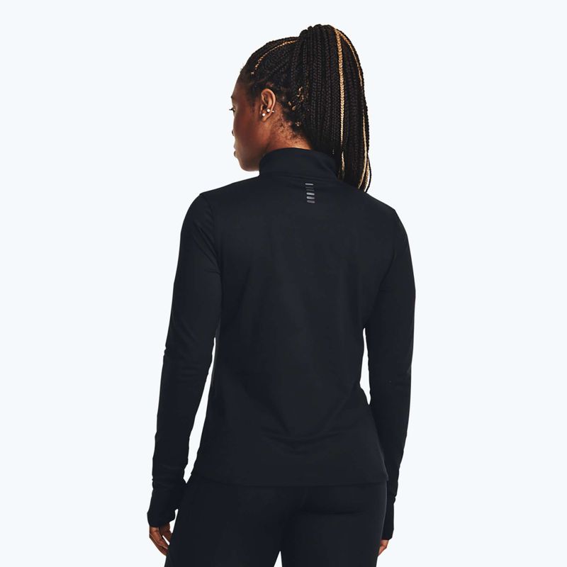 Under Armour Launch Pro Half Zip fekete/fényvisszaverő női futó hosszú ujjú ruházat 3