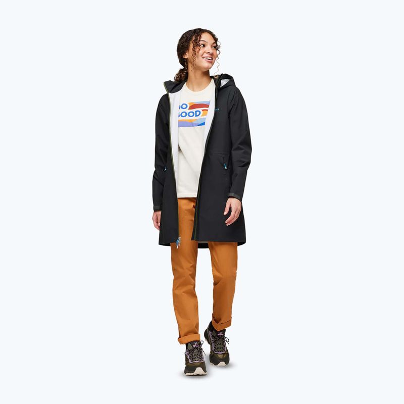 Cotopaxi Cielo Rain Trench fekete női esőkabát 2