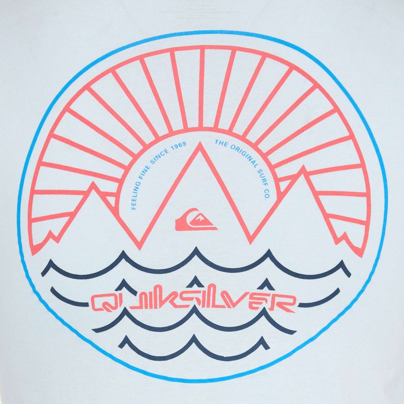 Quiksilver férfi Summit Sunset kék/piros kombinált póló 3