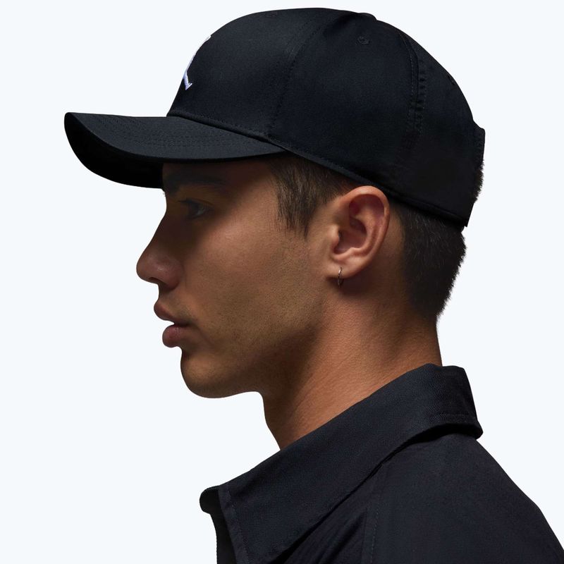 Jordan Rise Structured baseballsapka Curved-Bill fekete/fehér 6