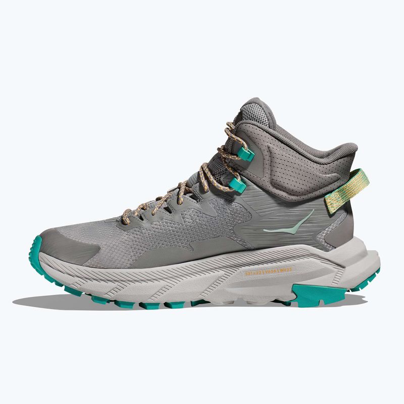 Férfi túrabakancs HOKA Trail Code GTX galaktikus szürke/elektromos aqua 11
