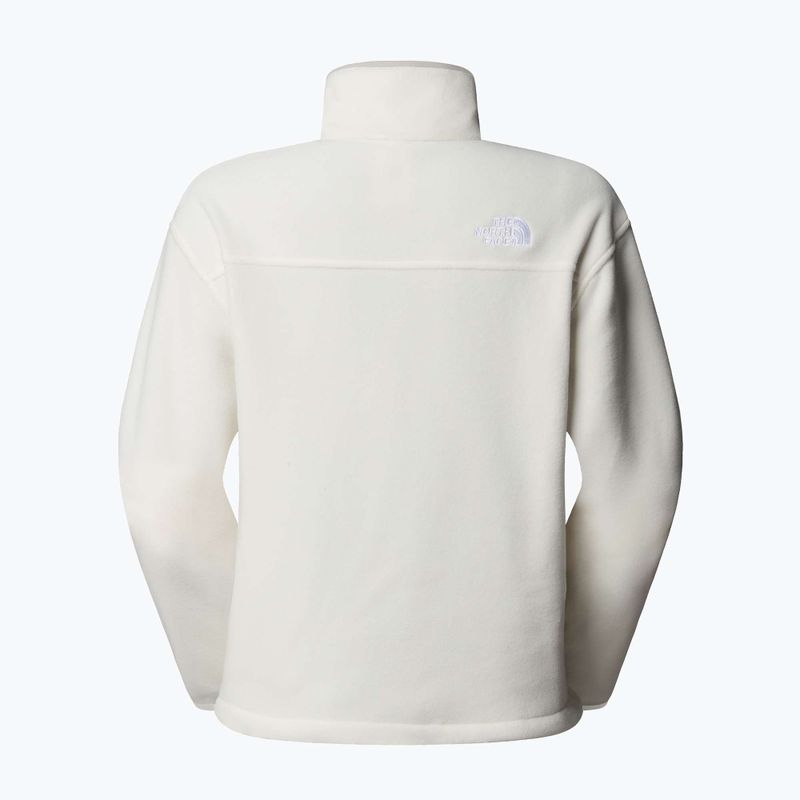 Női pulóver The North Face Glacier Fleece 1/2 Zip Short fehér dune 5