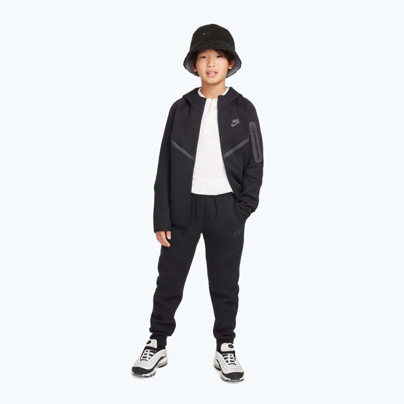 Gyerekpulóver Nike Sportswear Tech Fleece Full Zip black/black/black 2