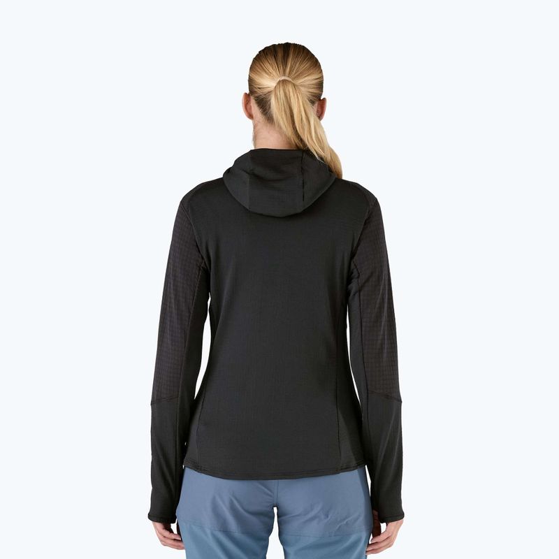 Női softshell dzseki Patagonia R1 Hybrid Hybrid Pullover Hoody fekete 2