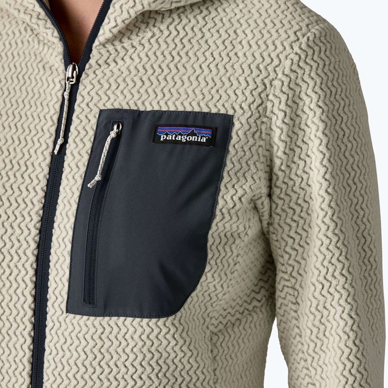 Női Patagonia R1 Air Full-Zip Fleece Hoody gyapjú fehér 4