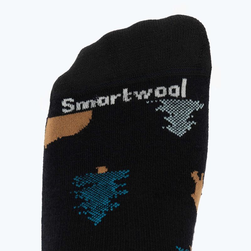 Zokni Smartwool Everyday Through The Trees Crew black 3