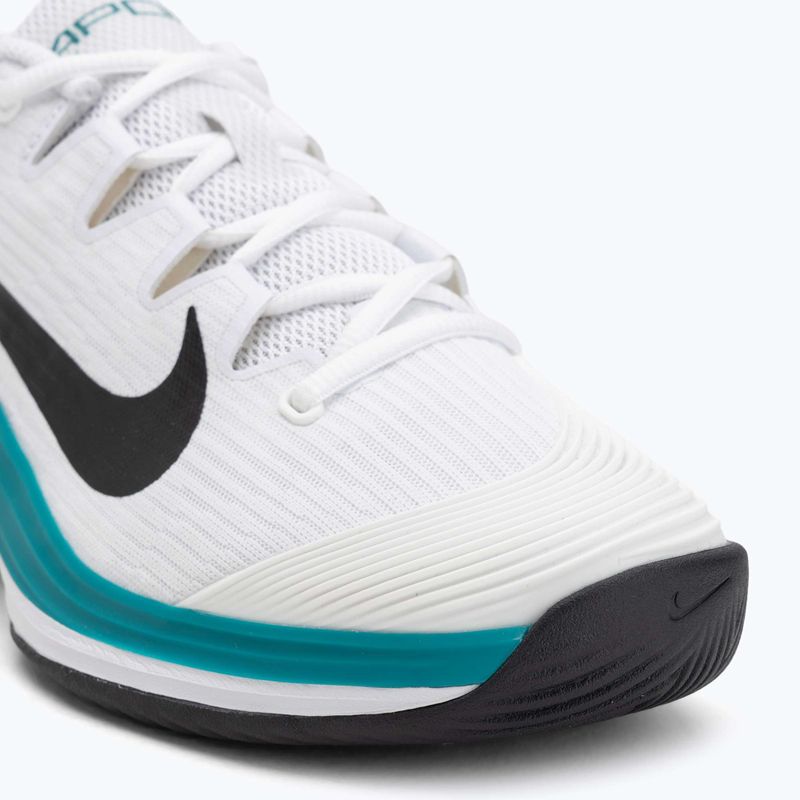 Férfi teniszcipő Nike Vapor 12 fehér / fekete / ragyogó smaragdzöld 7