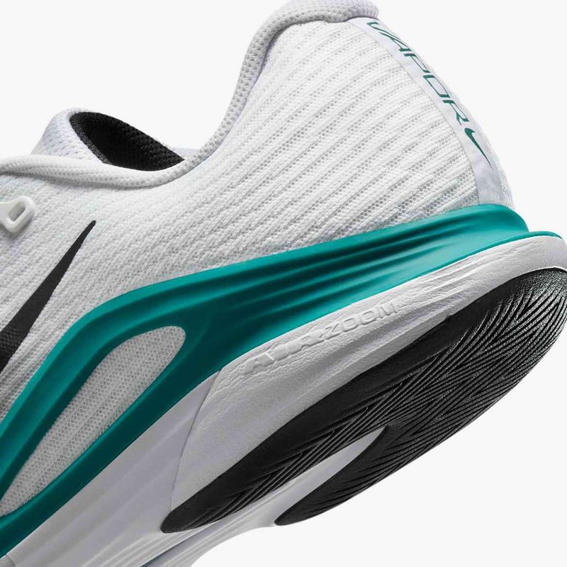 Férfi teniszcipő Nike Vapor 12 fehér / fekete / ragyogó smaragdzöld 9