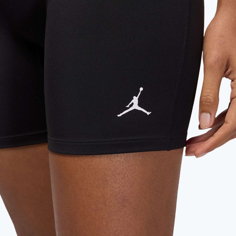 Női rövidnadrág Jordan Sport Dri-Fit Magas derekú 6" fekete/fehér 4