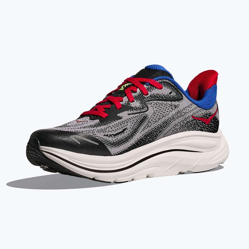 Gyerek futócipők HOKA Clifton 10 foggy grey/black 4