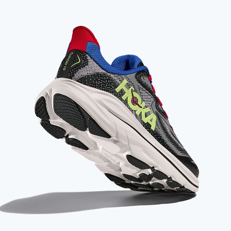 Gyerek futócipők HOKA Clifton 10 foggy grey/black 5
