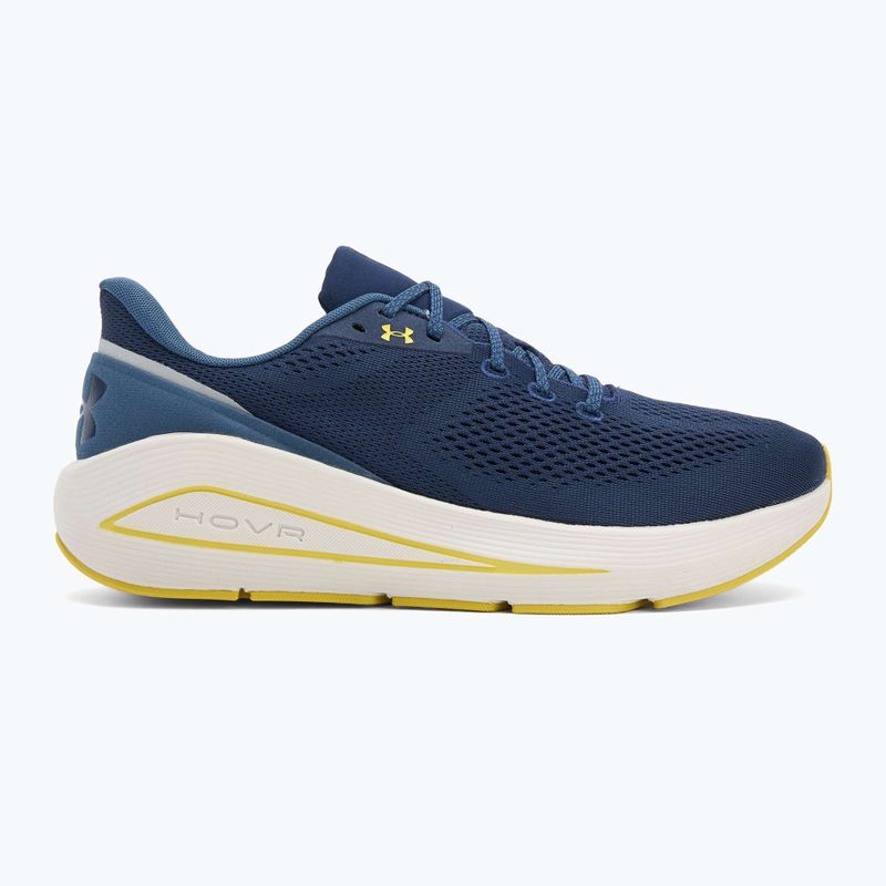 Férfi futócipő Under Armour Sonic 7 washed navy/nu blue/yellow shade 2