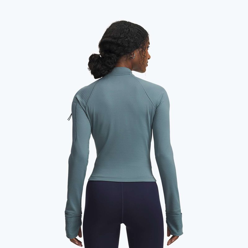 Női futó pulóver Under Armour Pro Half Zip jasper blue/reflective 2