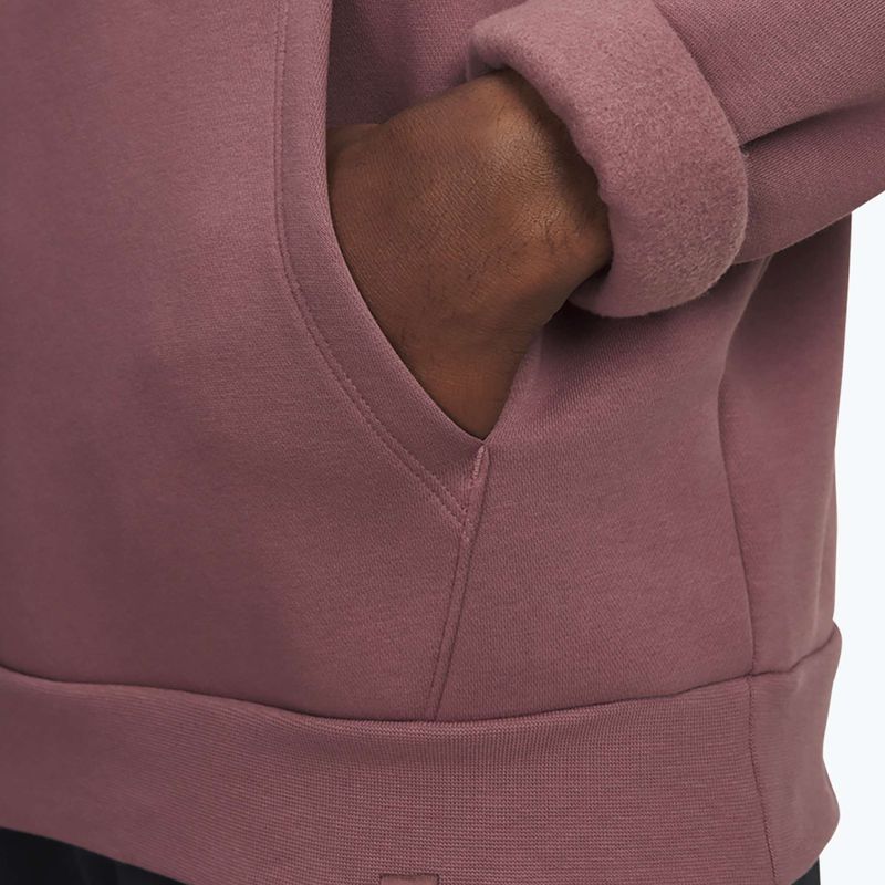Férfi pulóver Under Armour Project Rock Icon Hoody maroon mist/black 3