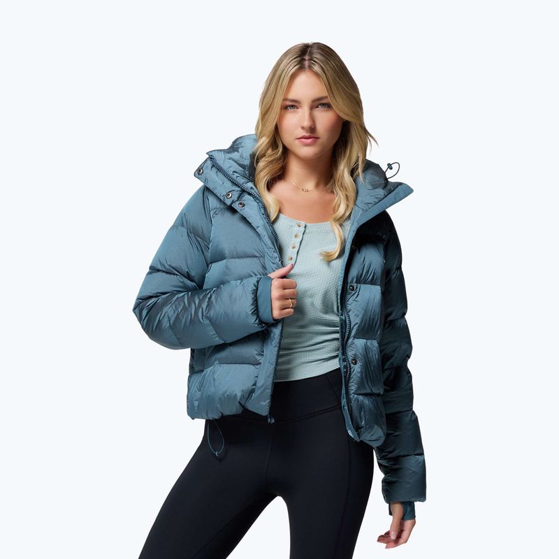 Női pehelydzseki Columbia Amaze Puff Hooded everblue high shine 5