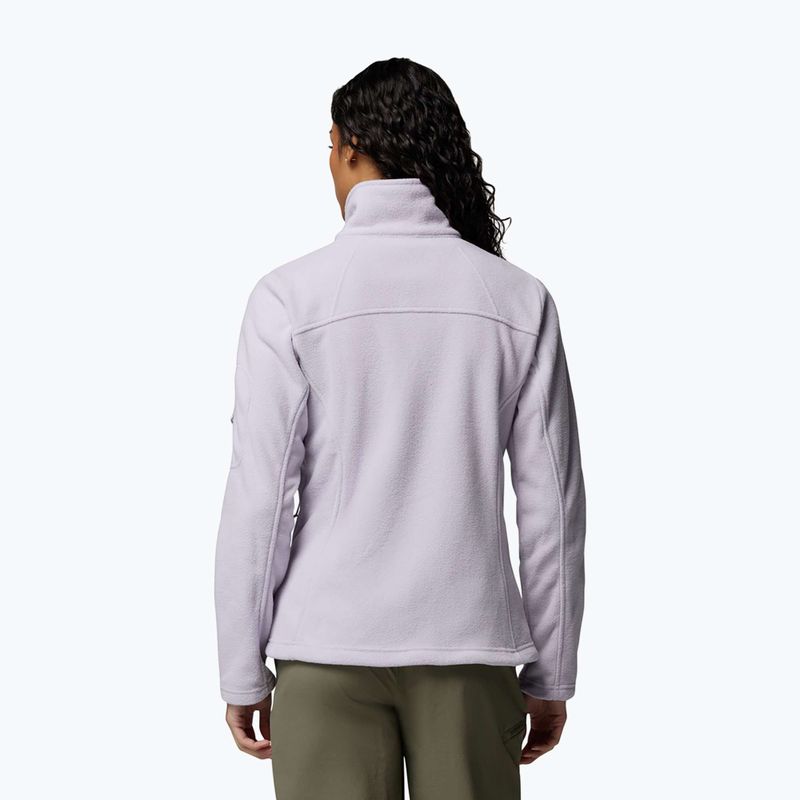 Női polár pulóver Columbia Fast Trek II lavender pearl 3