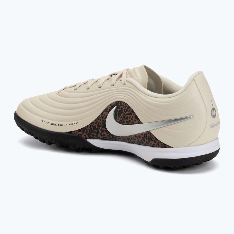 Férfi futballcipő Nike United Tiempo Maestro Academy TF fossil/burgundy crush/metallic silver 3